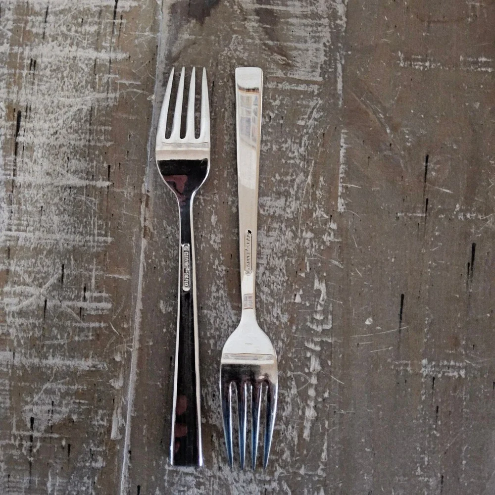 Dansk Meridian Salad Fork Set of 4 Stainless Steel 18/10 Flatware MCM